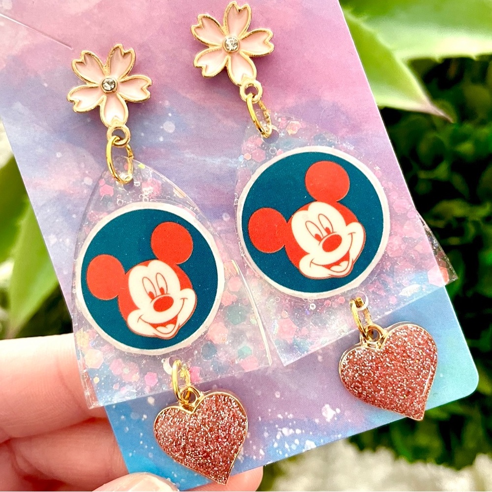 Mickey Mouse Acrylic Earrings